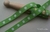 Grosgrainband grote stip groen 10 mm