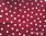 Linen Fabric - Garnet Dots