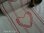 Linnenband - Wit met rode hart 26cm