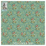 Floral Sprigs Turquoise - Oak Alley