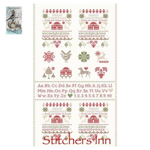 Christmas Stitched Panel ❅ Fig Tree & Co. (60cm x 110cm)