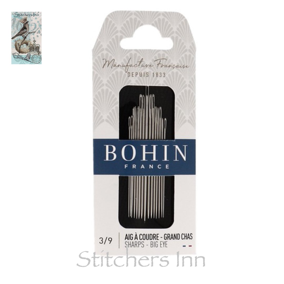 BOHIN - Sewing Needles - Sharps - Long - nr. 3/9 - Big Eye